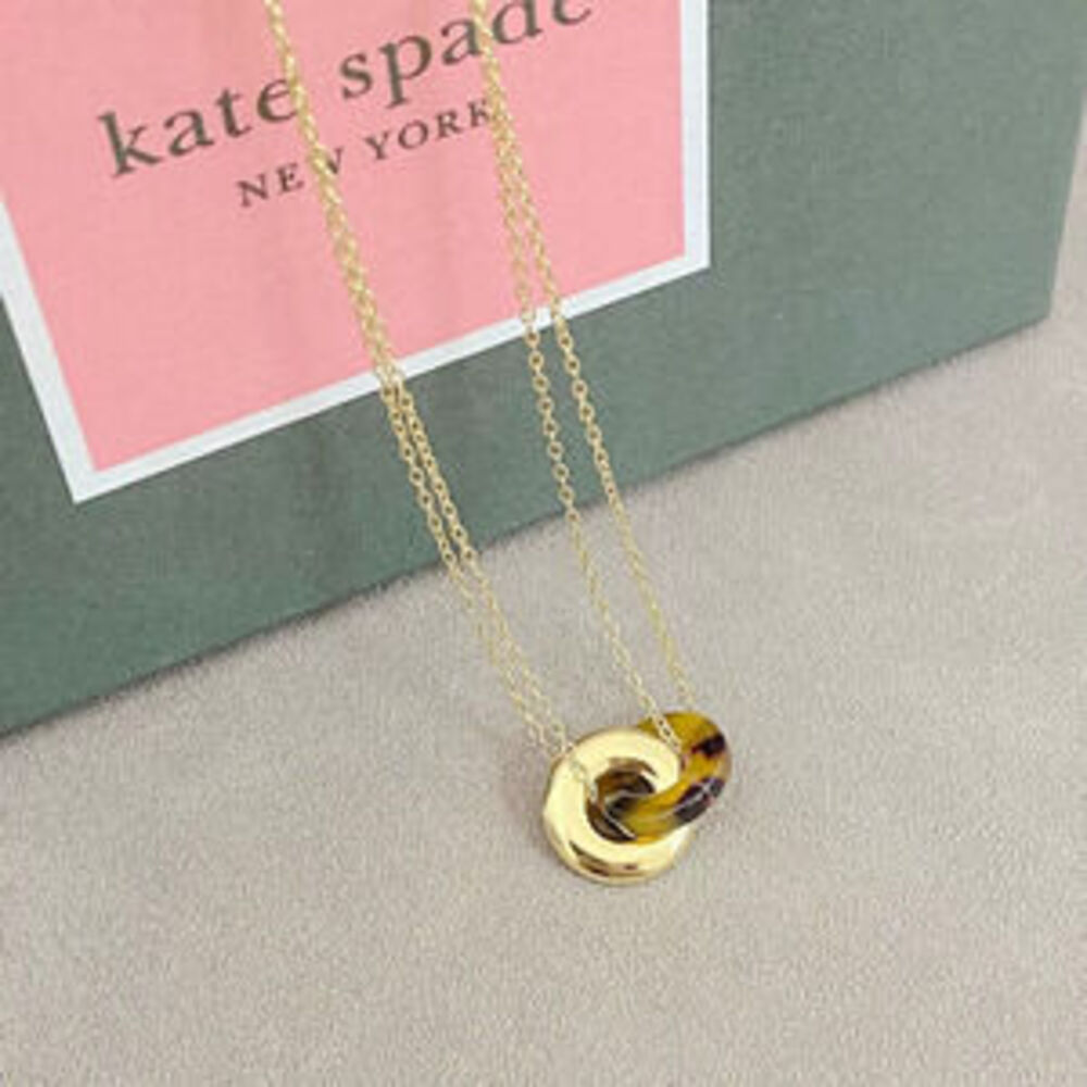 kate spade Double Pendant Layered Chain Necklace